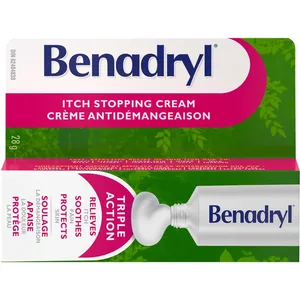 Benadryl Itch Relief Cream, 28g - Fast Relief from Itch, Insect Bites & Minor Skin Irritations