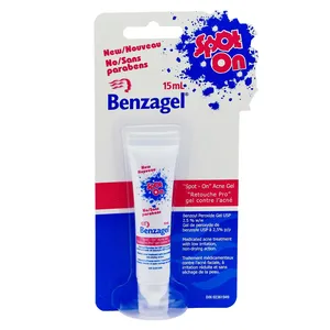Benzagel Spot On Acne Gel with Pinpoint Applicator - 2.5% Benzoyl Peroxide for Gentle Daily Use