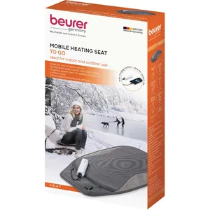 Beurer Seat Heat Pad with Powerbank - Illuminated Temperature Settings, Machine Washable, Storage Bag