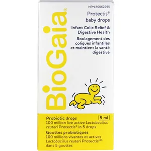 BioGaia Baby ProTectis Drops 5mL - Probiotic for Colic Relief, Digestive Health & Constipation Aid