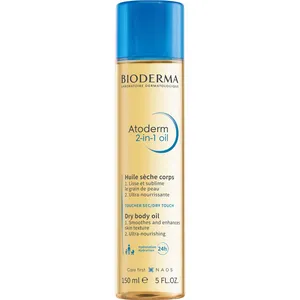 Bioderma Atoderm 2 in 1 Oil for Dry Skin - Nourishing & Smoothing, 200ml, Non-Greasy Formula