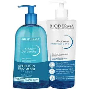 Bioderma Duo Atoderm Intensive Gel Cream + Shower Gel for Ultra Fresh Skin Care