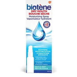 Biotene Dry Mouth Moisturizing Spray Gentle Mint 44mL - Instant Relief for Dry Mouth & Fresh Breath