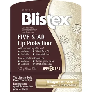 Blistex Five Star Lip Protection SPF 30 - Ultimate Defense Against Dryness, Sun, Cold & Wind