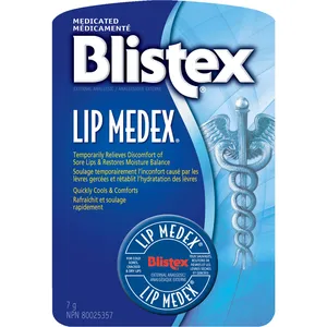Blistex Lip Medex Jar 7g - Cooling Relief for Dry, Sore Lips with Moisture Balance