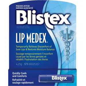 Blistex Lip Medex Stick for Sore Lips - Fast Relief & Moisture Balance - 0.15 oz