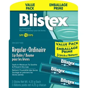 Blistex Regular Lip Balm with SPF 15 â€“ Soothing Protection Against Dryness and Chapping