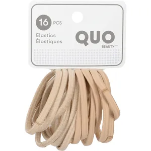 Blonde Hair Elastics - 16 Pack, Fully Recyclable, Perfect for All Hair Types and Textures