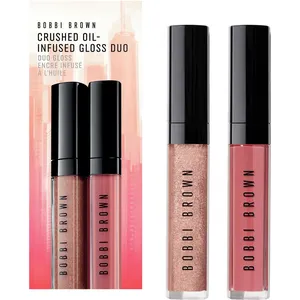 Bobbi Brown Crushed Oil-Infused Gloss Duo - Bare Sparkle & New Romantic Lip Gloss Set