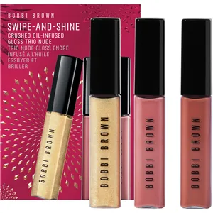 Bobbi Brown Swipe-and-Shine Crushed Oil-Infused Gloss Trio - City Nights, In The Buff, Force of Nature