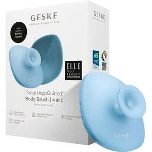 Body Brush 4-in-1 in Aquamarine and Pink for Deep Cleansing and Skin Massage