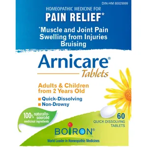 Boiron Arnicare Tablets - Homeopathic Pain Relief for Muscle & Joint Pain, 60 Tablets
