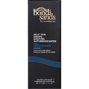 Bondi Sands Self Tan Drops Dark - Hydrate & Glow for Face and Body, Customizable Tan, Sensitive Skin