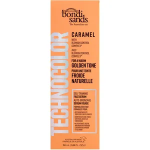 Bondi Sands Technocolor Tan Face Serum Caramel - Ideal for Deep Skin Tones, Hydrating Glow
