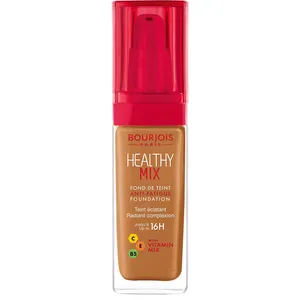 Bourjois Healthy Mix Foundation 63 - Radiant Finish, 16-Hour Wear, Enriched with Vitamins C, E, B5