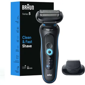 Braun Series 5 5118s Electric Shaver for Men - Wet & Dry, Turbo Mode, Precision Trimmer, Blue