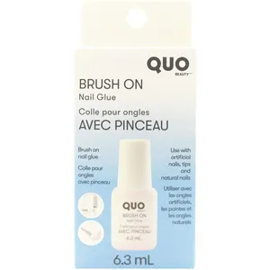 Brush-On Nail Glue for Natural & Artificial Nails - Strong Adhesive & Easy Application
