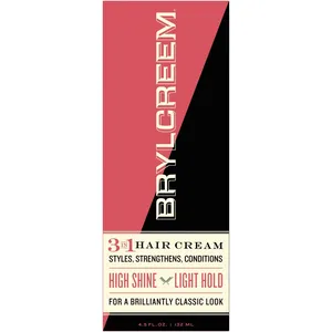 Brylcreem High Shine Hair Cream for Men - Classic Light Hold, 3 in 1 Styling & Conditioning