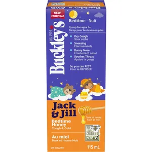 Buckleys Bedtime Honey Cough & Cold - Soothing Relief for Dry Cough, Sneezing, and Runny Nose