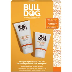 Bulldog Energizing Skin Care Duo Set - Refreshing Face Wash & Moisturizer for Men
