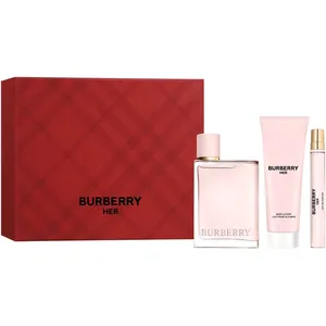 Burberry Her Eau de Parfum Festive Gift Set for Women - 100ml Perfume, 75ml Lotion, 10ml Spray