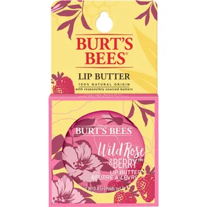 Burt's Bees 100% Natural Origin Lip Butter with Wild Rose and Berry - Moisturizing Shea & Cocoa Butters