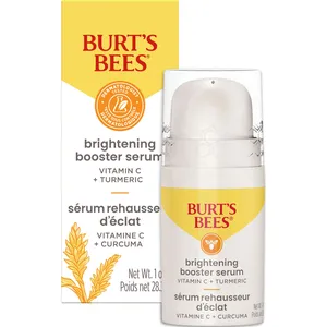 Burt's Bees Brightening Facial Serum with Vitamin C & Turmeric for Glowing Skin, 98.5% Natural