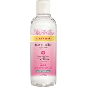 Burt's Bees Rose Micellar Toning Water - 99.5% Natural, Non-Comedogenic, Hydrating Cleanser