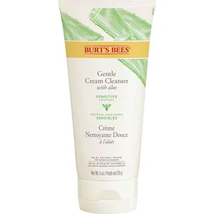 Burt's Bees Sensitive Facial Cream Cleanser for Sensitive Skin with Aloe, 98.9% Natural Origin