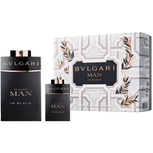 Bvlgari Man in Black Eau de Parfum 100ml & 15ml Gift Set - Spicy Amber Scent for Him