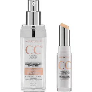 CC Cream SPF 35 & Concealer Duo - Lightweight Medium Coverage, Corrects Skin Imperfections