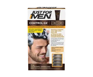 CONTROL GX Grey-Reducing 2 in 1 Shampoo & Conditioner 118ml - Gentle Cleansing with Hemp Oil & Arginine