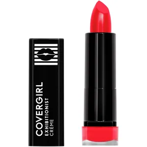 COVERGIRL Exhibitionist Crème Lipstick Real Red - 510, Ultra-Smooth Long-Lasting Color with Hydration