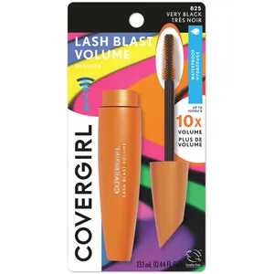 COVERGIRL Lash Blast Volume Mascara, Very Black Waterproof, 10X Volume, No Clumping, Cruelty-Free