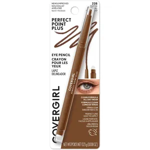 COVERGIRL Perfect Point Plus Eyeliner Espresso - 210, Micro-Fine Point, Built-In Smudger for Smoky Look