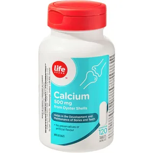 Calcium 500 mg from Oyster Shells for Bone Health - Supports Bones & Teeth Development