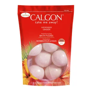 Calgon Hawaiian Ginger Moisturizing Bath Fizzies - Luxurious Fragrant Soak with Vitamin E