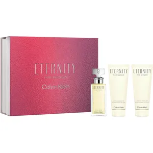 Calvin Klein Eternity Eau de Parfum Gift Set for Women, 50ml Perfume, 100ml Lotion, 100ml Shower Gel