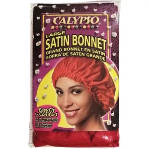 Calypso Large Satin Sleep Cap - Protects Against Breakage, Tangles and Thinning Hair