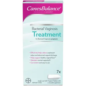 CanesBalance Bacterial Vaginosis Treatment - 7 Soft Vaginal Tablets with Applicator for Women