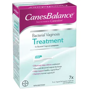 CanesBalance Vaginal Gel for Bacterial Vaginosis Relief - 7 Single-Use Applicators