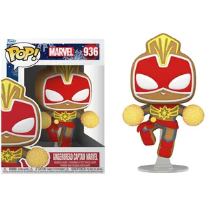 Captain Marvel Gingerbread Funko Pop! Collectible Vinyl Figure for Ages 3 and Up