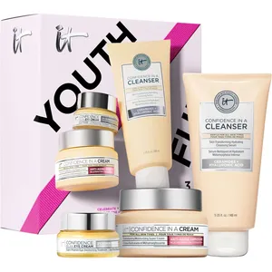 Celebrate Youthful Hydration Anti-Aging Skincare Set - 3-Piece Gift Set with Cleanser, Eye Cream & Moisturizer