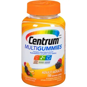 Centrum MultiGummies Adult Multivitamin Gummies - 150 Count - Cherry, Berry, Orange Flavors