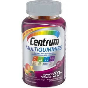 Centrum MultiGummies Women 50+ Multivitamin - Tropical Berry, 120 Count for Immune & Bone Health