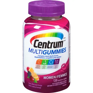 Centrum MultiGummies Women's Multivitamin Gummies, 130 Count - Calcium & Vitamin D for Immune Support