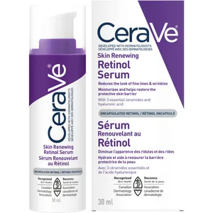 CeraVe Skin Renewing Retinol Serum - Anti-Aging Cream for Fine Lines & Wrinkles, 1.0 oz