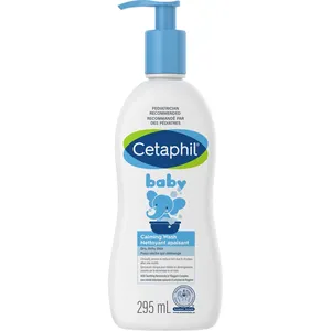 Cetaphil Baby Calming Wash - Soap-Free Creamy Formula for Dry, Itchy Skin with Shea Butter & Vitamin E