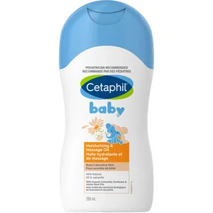 Cetaphil Baby Moisturizing & Massage Oil for Sensitive Skin - 8 Hour Hydration with Organic Calendula