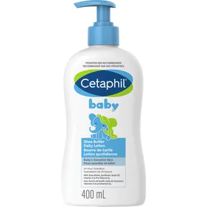 Cetaphil Baby Shea Butter Daily Lotion for Sensitive Skin, 24-Hour Moisture with Natural Ingredients